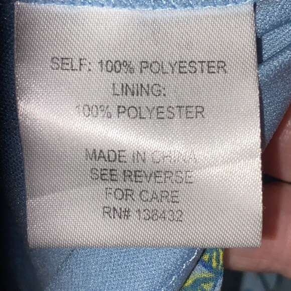 Modcloth Blue Flutter Sleeve Sundress See measurements Pineapple design pleated - Picture 3 of 14